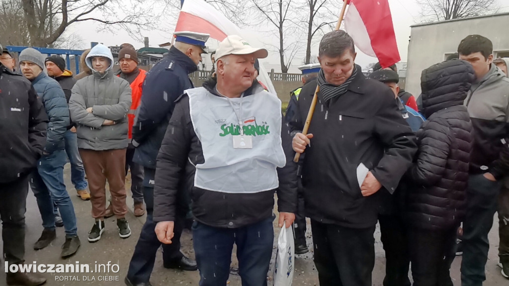 Protest rolników w Łowiczu.