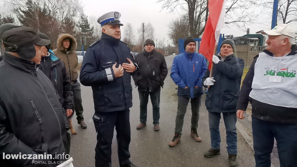 Protest rolników w Łowiczu.