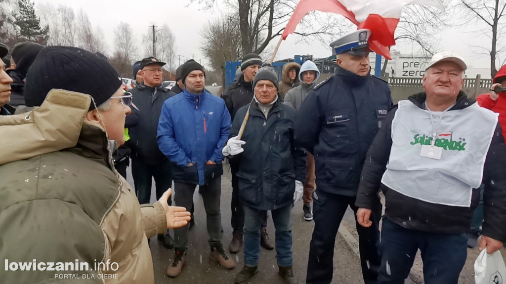 Protest rolników w Łowiczu.