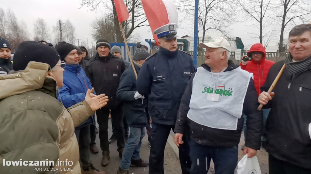 Protest rolników w Łowiczu.