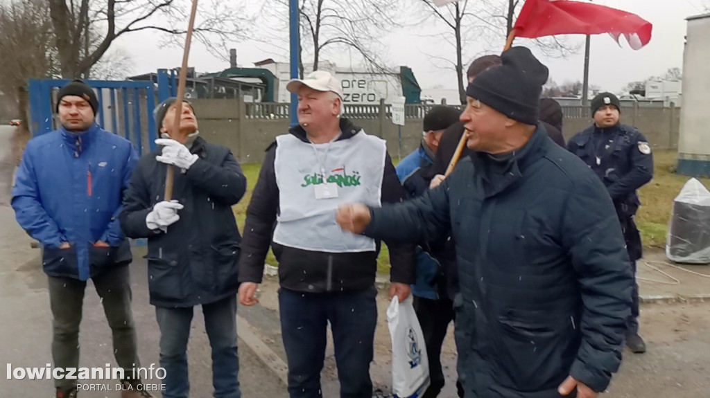Protest rolników w Łowiczu.