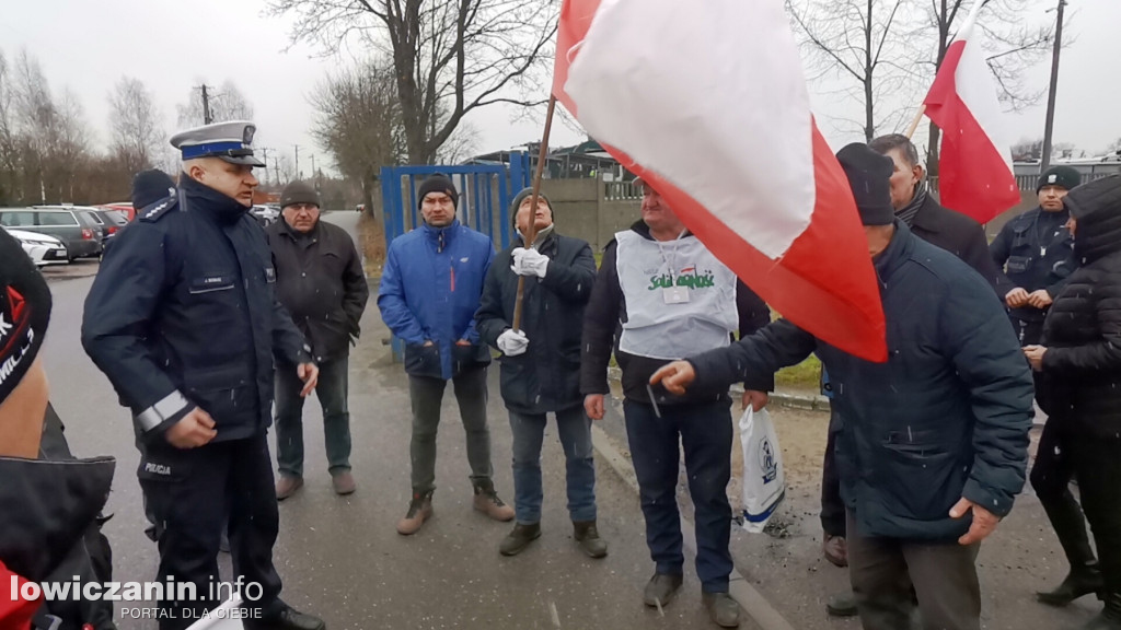 Protest rolników w Łowiczu.