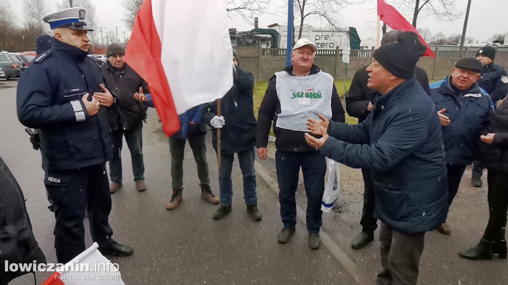 Protest rolników w Łowiczu.