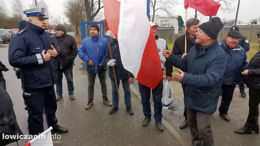 Protest rolników w Łowiczu.