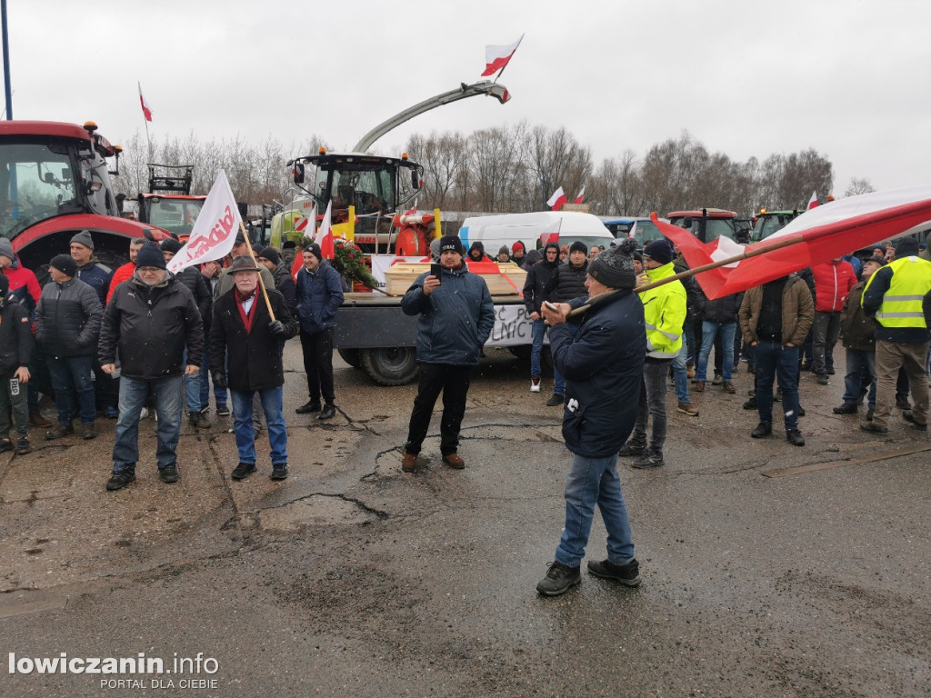 Protest rolników w Łowiczu.