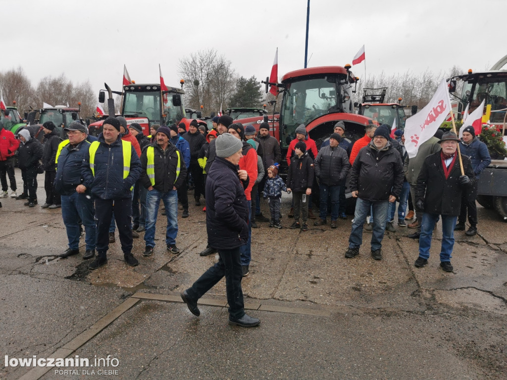 Protest rolników w Łowiczu.