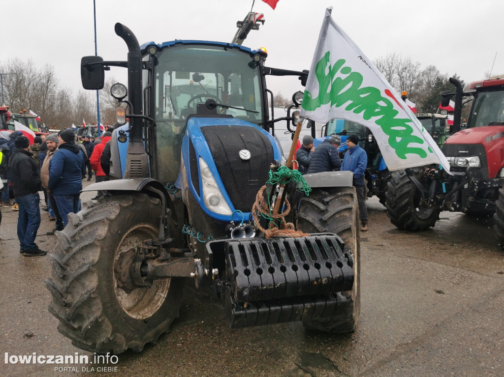 Protest rolników w Łowiczu.