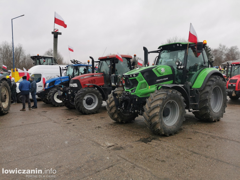 Protest rolników w Łowiczu.