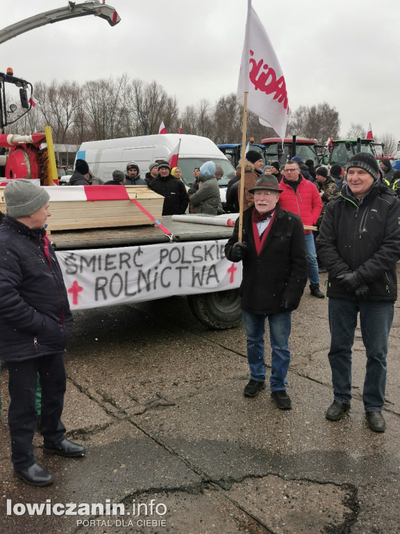 Protest rolników w Łowiczu.