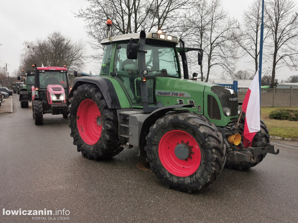 Protest rolników w Łowiczu.
