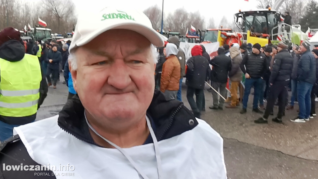 Protest rolników w Łowiczu.