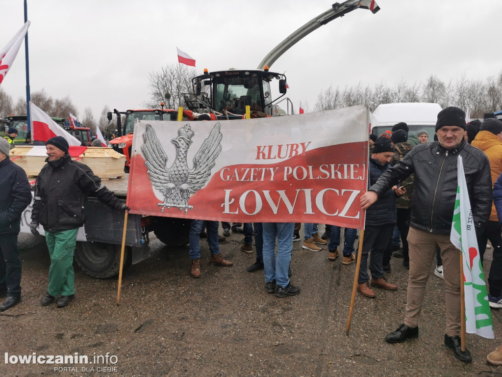Protest rolników w Łowiczu.
