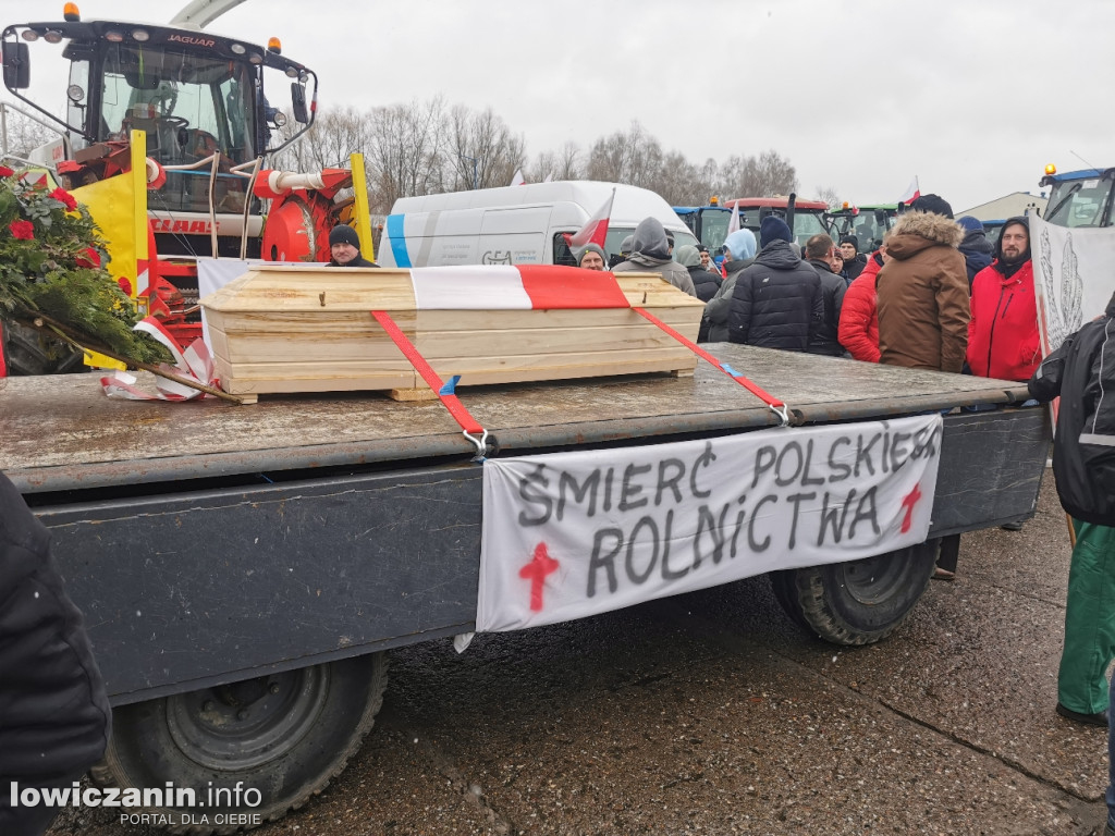 Protest rolników w Łowiczu.