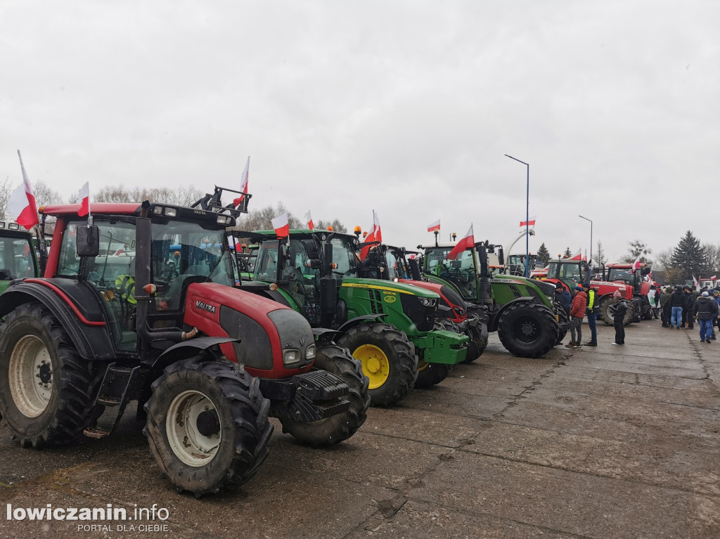 Protest rolników w Łowiczu.