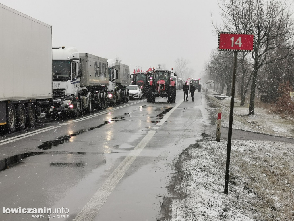 Protest rolników w Łowiczu.
