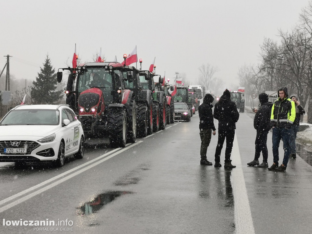 Protest rolników w Łowiczu.