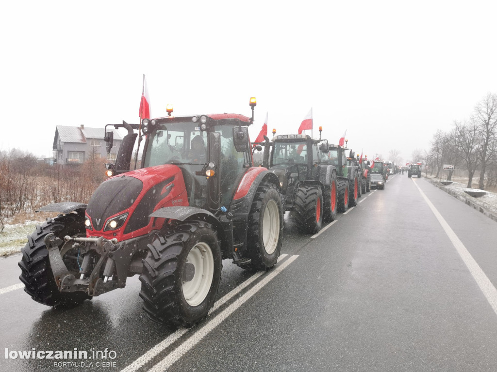 Protest rolników w Łowiczu.