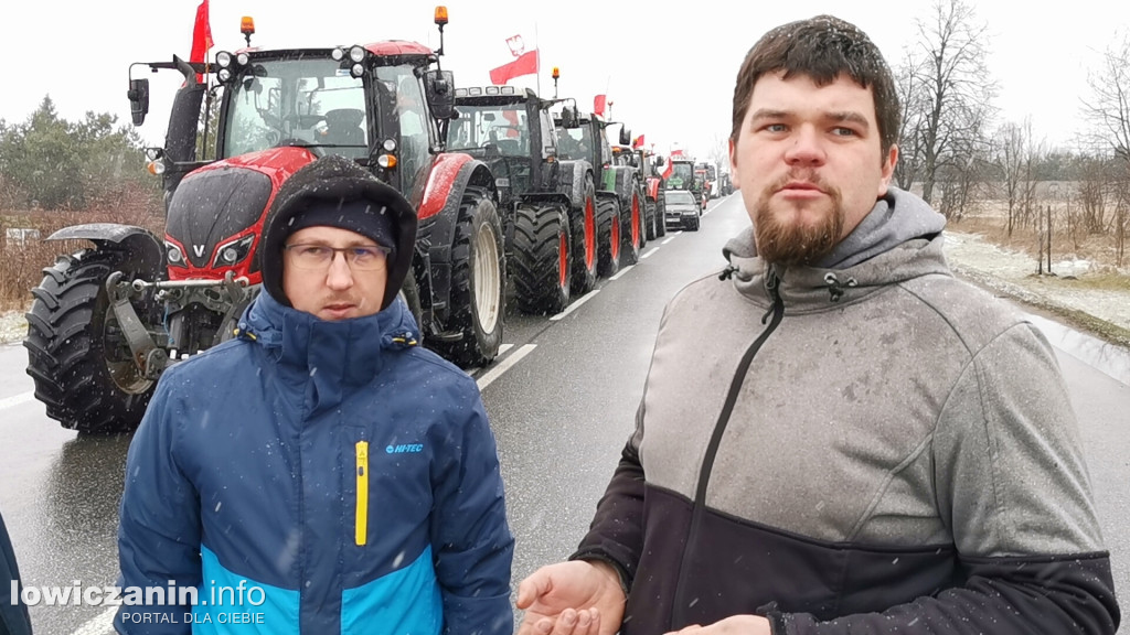 Protest rolników w Łowiczu.
