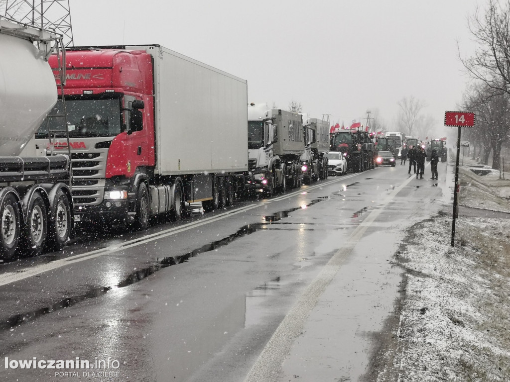 Protest rolników w Łowiczu.