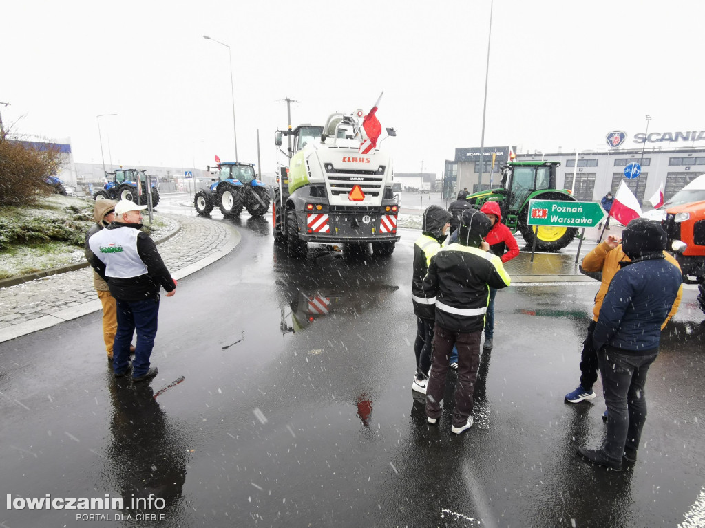 Protest rolników w Łowiczu.