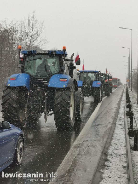 Protest rolników w Łowiczu.