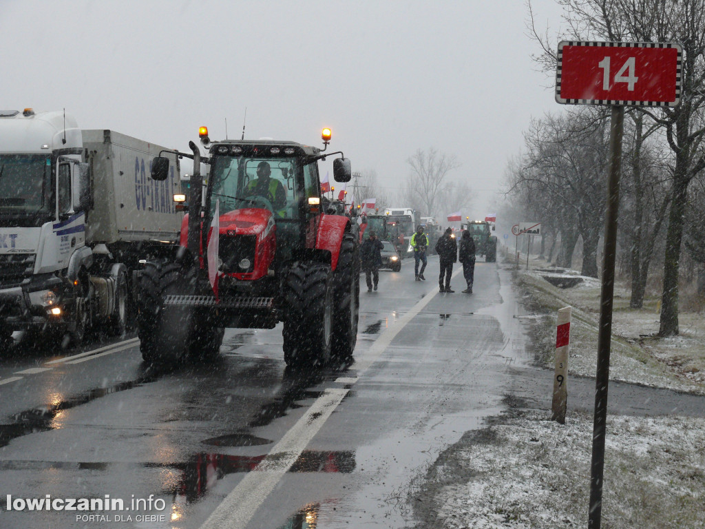 Protest rolników w Łowiczu.