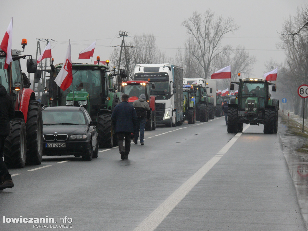 Protest rolników w Łowiczu.