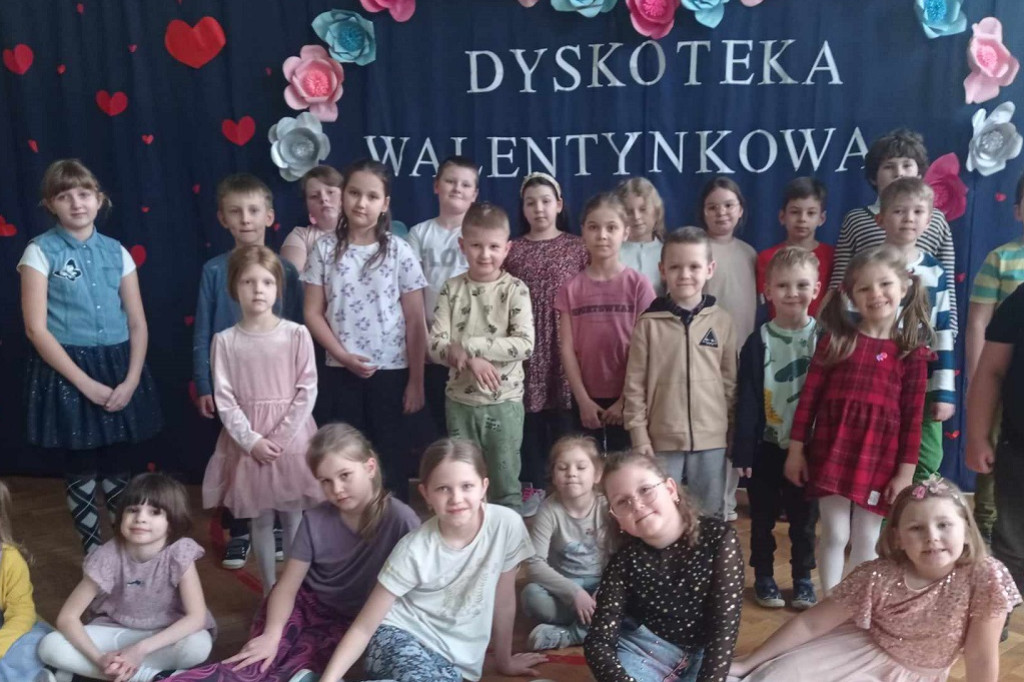 Zabawa walentynkowa w Szkole Podstawowej w Mastkach