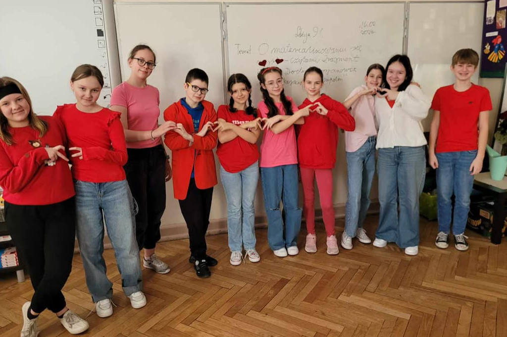 Walentynki w SP1 w Łowiczu, fot. SP1 w Łowiczu