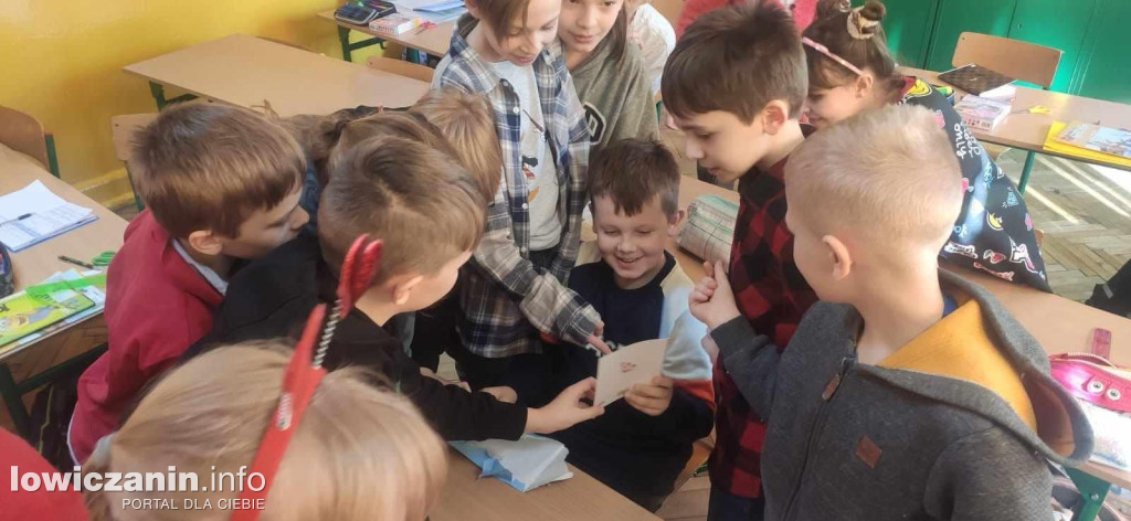 Walentynki w SP1 w Łowiczu, fot. SP1 w Łowiczu