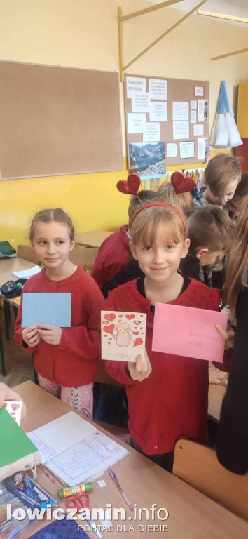 Walentynki w SP1 w Łowiczu, fot. SP1 w Łowiczu
