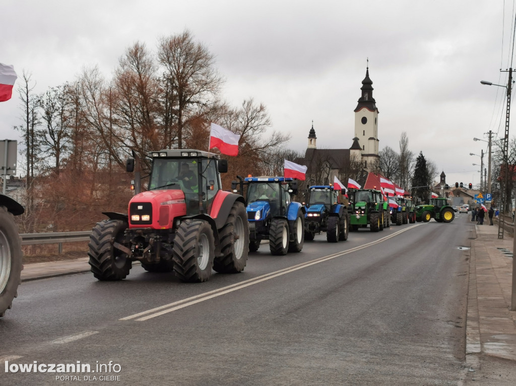 Protest rolników w Strykowie