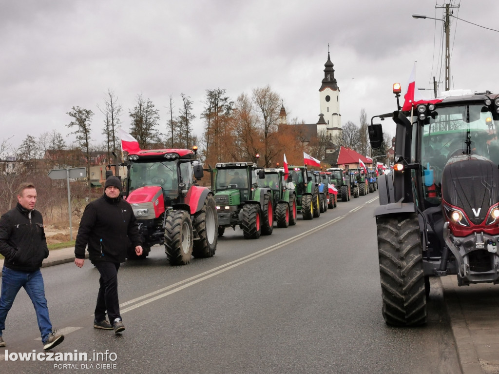 Protest rolników w Strykowie