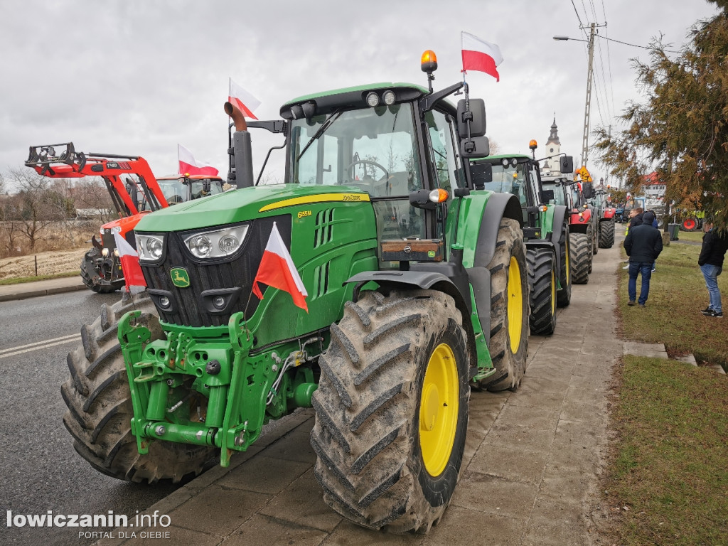 Protest rolników w Strykowie