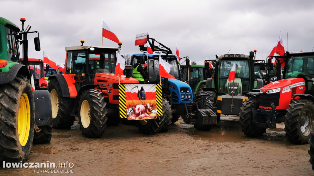 Protest rolników w Strykowie