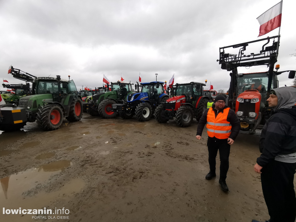 Protest rolników w Strykowie