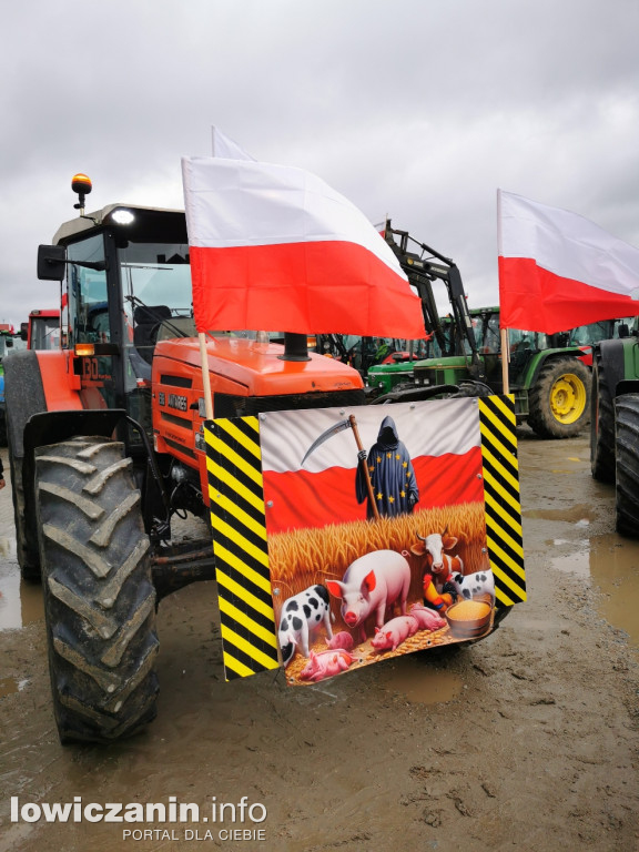 Protest rolników w Strykowie