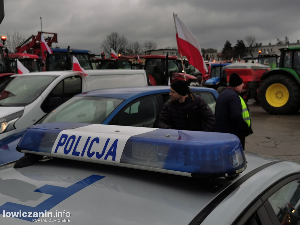 Protest rolników w Strykowie
