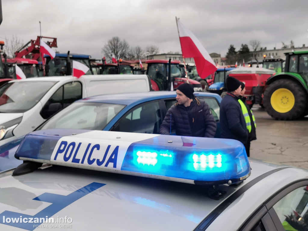 Protest rolników w Strykowie