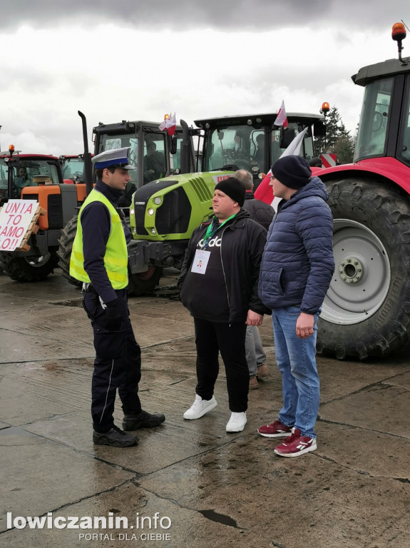 Protest rolników w Strykowie