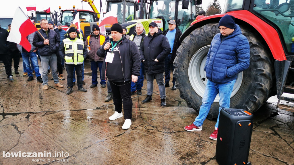 Protest rolników w Strykowie