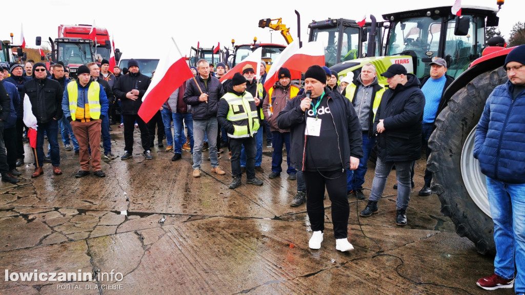 Protest rolników w Strykowie