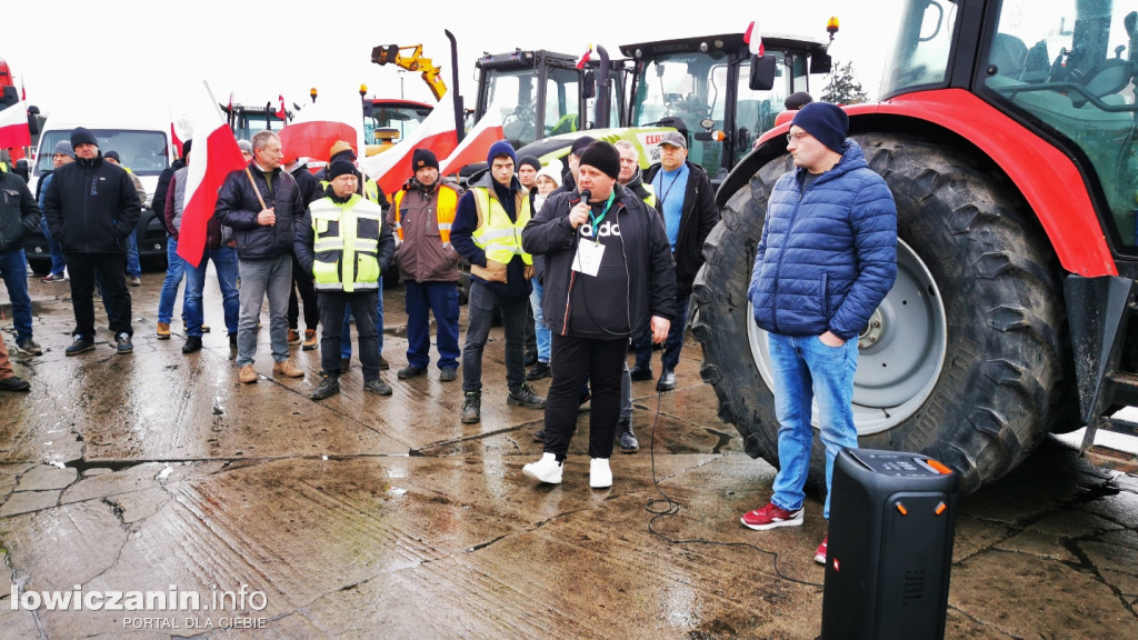 Protest rolników w Strykowie