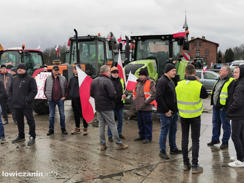 Protest rolników w Strykowie