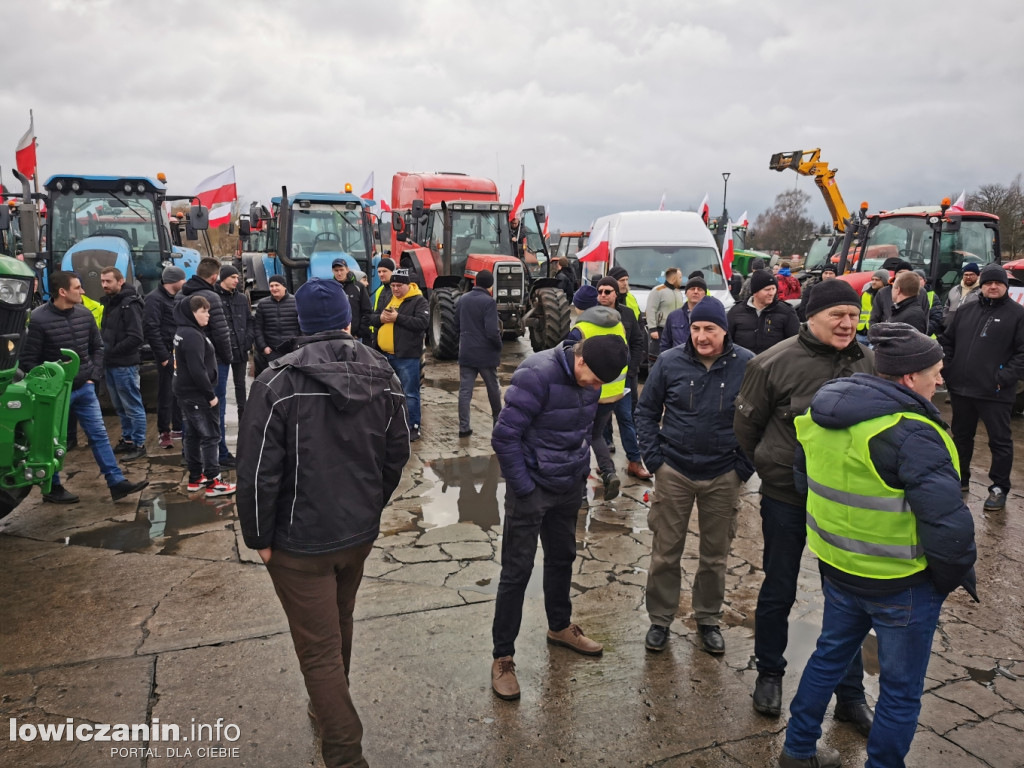 Protest rolników w Strykowie