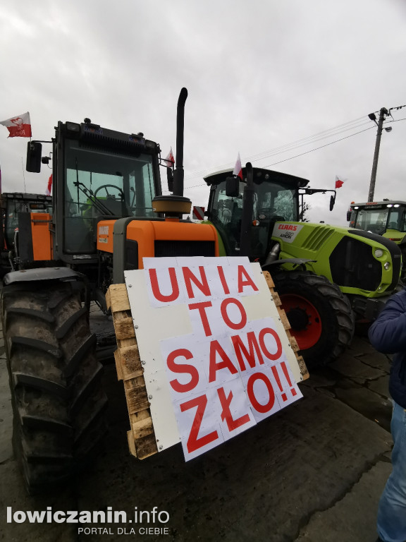 Protest rolników w Strykowie