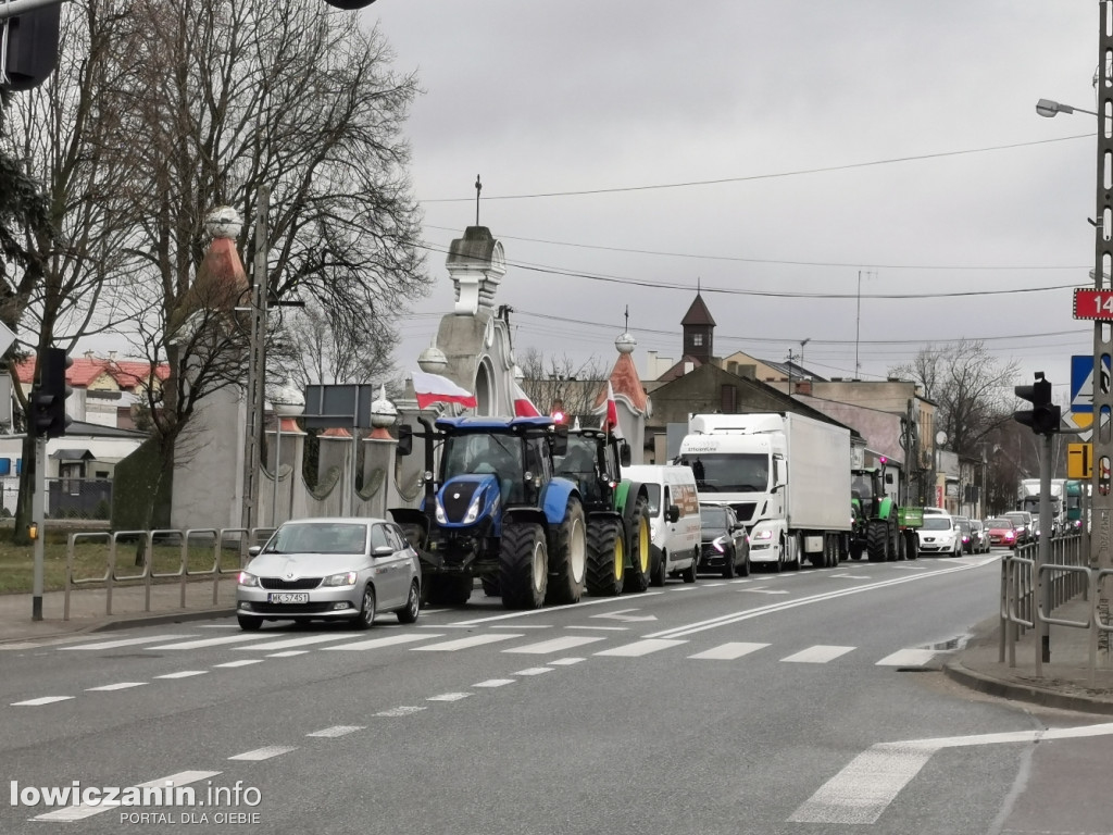 Protest rolników w Strykowie