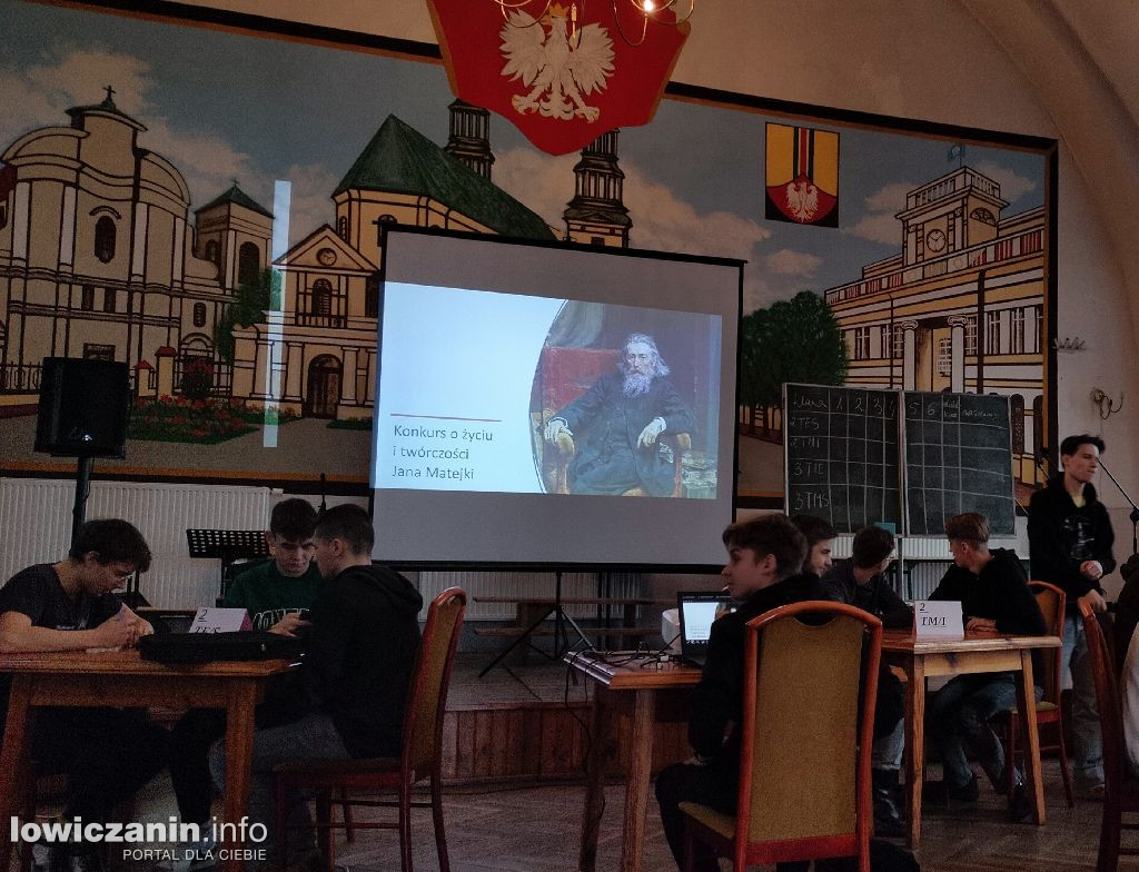 Jan Matejko życie i twórczość - konkurs w ZST w Łowiczu
