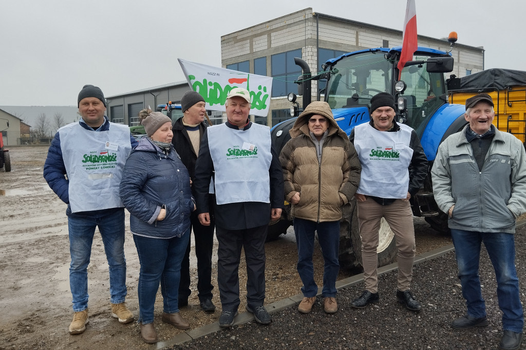 Protest rolników we Wrzeczku