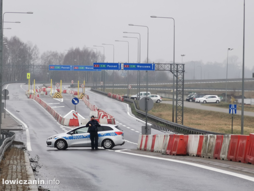 Węzeł A2 Skierniewice zablokowany na 72 godziny